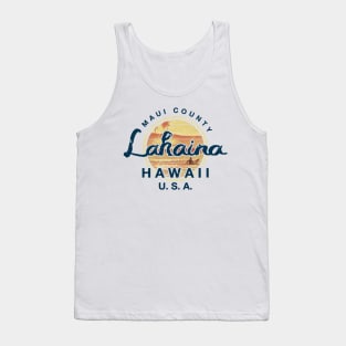 Hawaii Lahaina Maui Surfing Tank Top